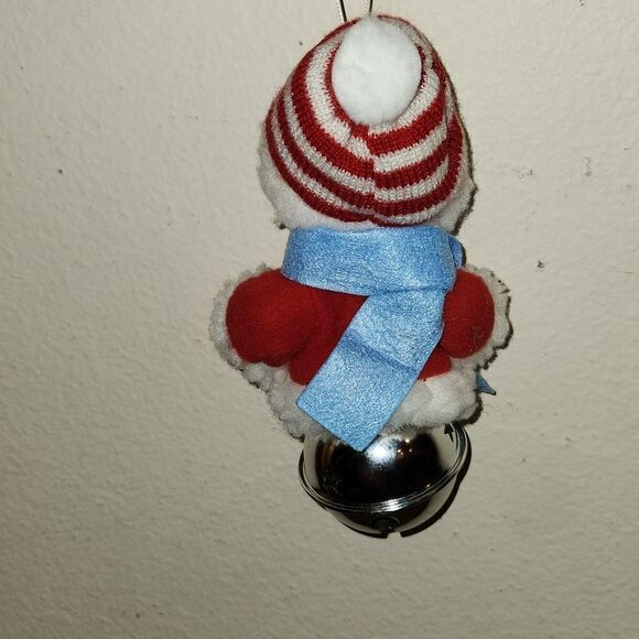 Snowman Christmas Large Jingle Bell Ornament - Picture 2 of 3